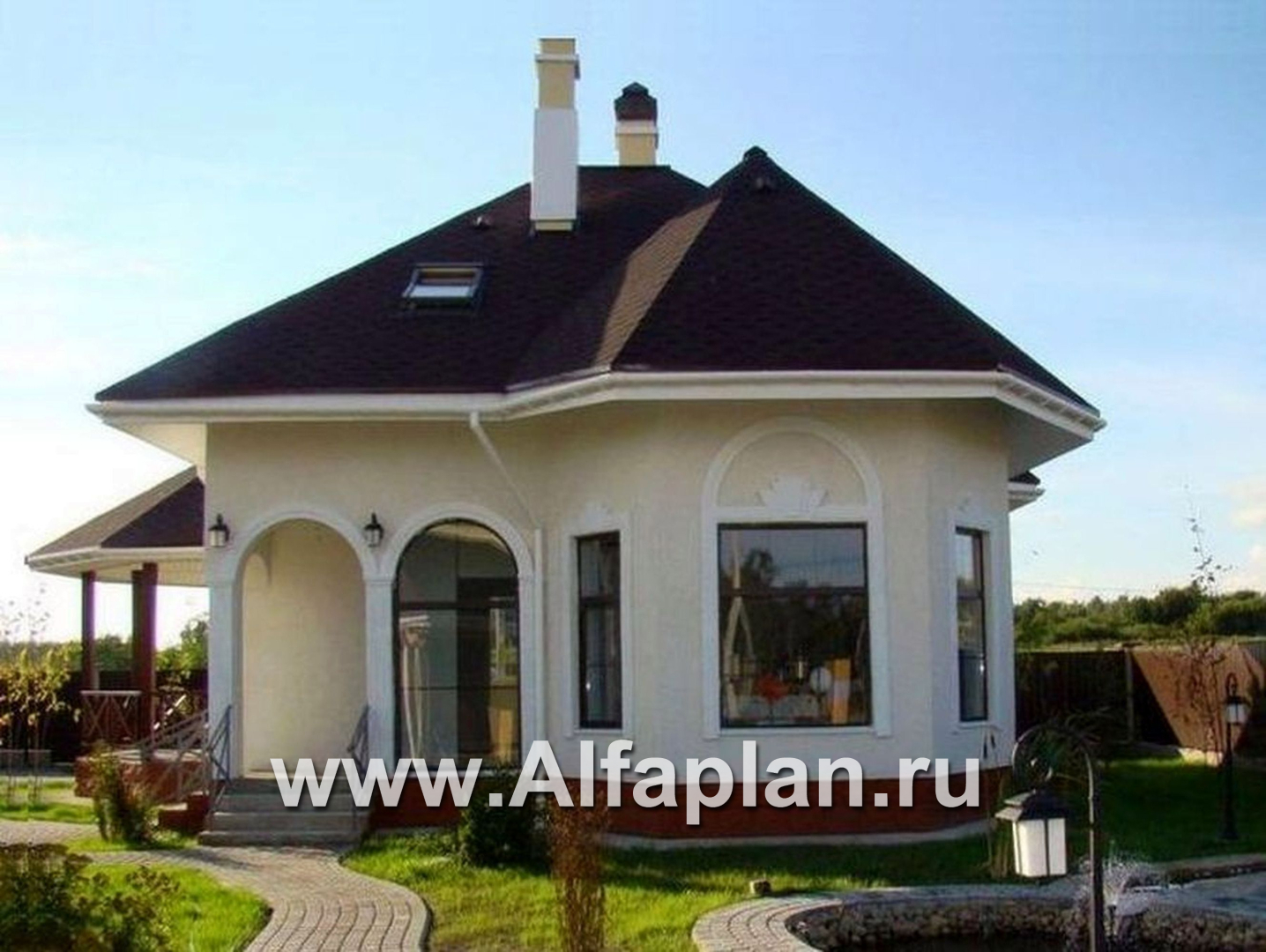 Проекты домов Альфаплан - «Душечка» - небольшой дом с мансардой - дополнительное изображение №5