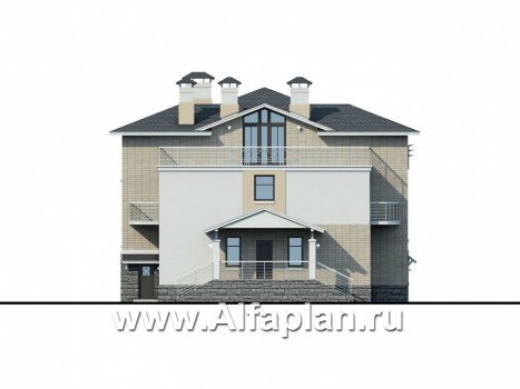 Проекты домов Альфаплан - Бассейн для загородных домов 77А,Б, 94А, 134Б, 394А - превью фасада №3