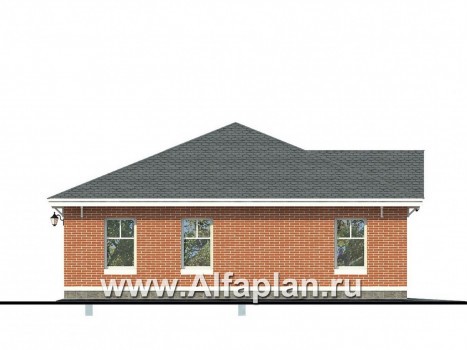 Проекты домов Альфаплан - Гараж на два автомобиля - превью фасада №3