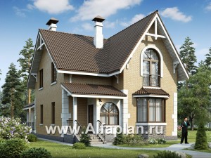 Проекты домов Альфаплан - «Примавера» - компактный загородный дом - превью основного изображения