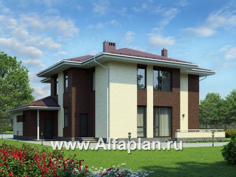 Проекты домов Альфаплан - Комфортабельный дом в современном стиле - превью дополнительного изображения №2