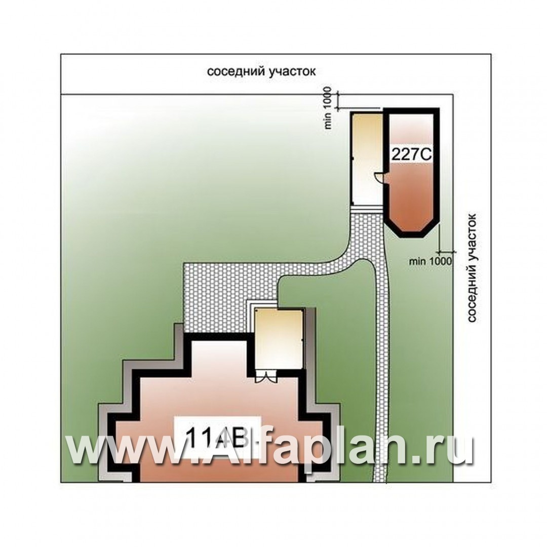 Проекты домов Альфаплан - «Воронцов»_ДУО - дополнительное изображение №3